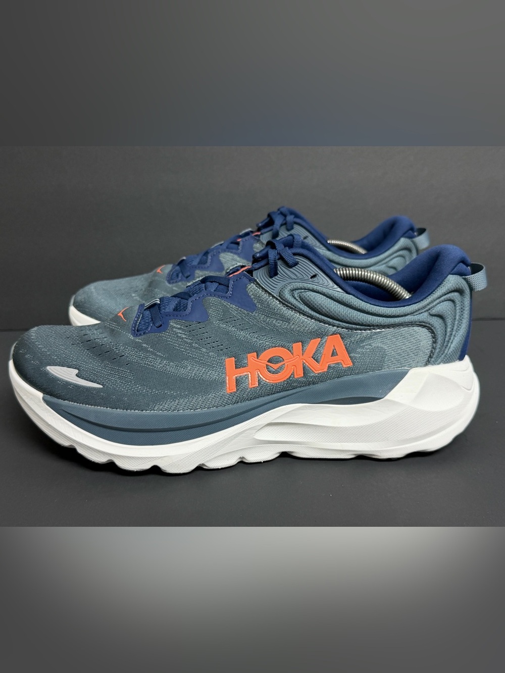 Hoka Gaviota 6 Mens Size 12 2E WIDE Navy Blue Running Shoes BARELY WORN